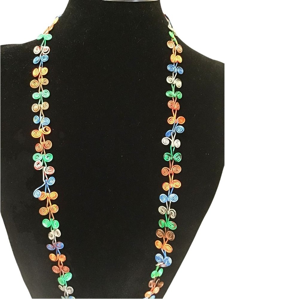 Womens Necklace‎ Wire  Multi-colored Choker Delicate